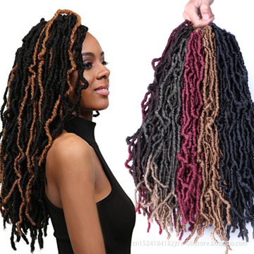 18inch Bobbi Boss Nu Locs Crochet Hair Japanese Kaneka Fiber 21 strands/pack Goddess Faux Locs Crochet Braids Synthetic Braiding